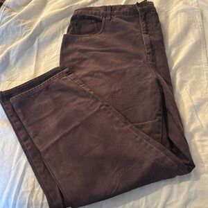 Purplish Brown Bill Blass Easy Fit Jeans